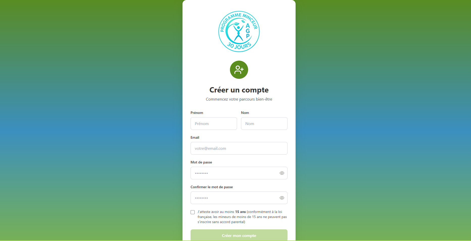Application Programme Minceur AGP 30 Jours - Digital-web33