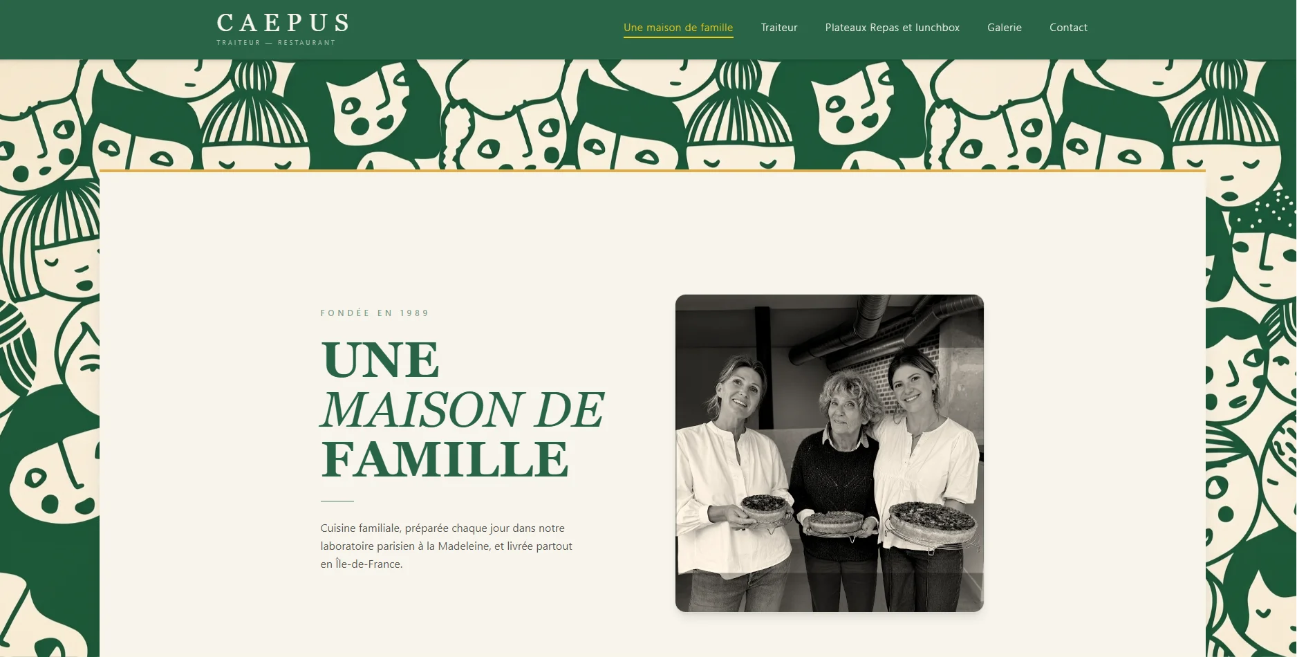 Site web restaurant Caepus - Digital-web33